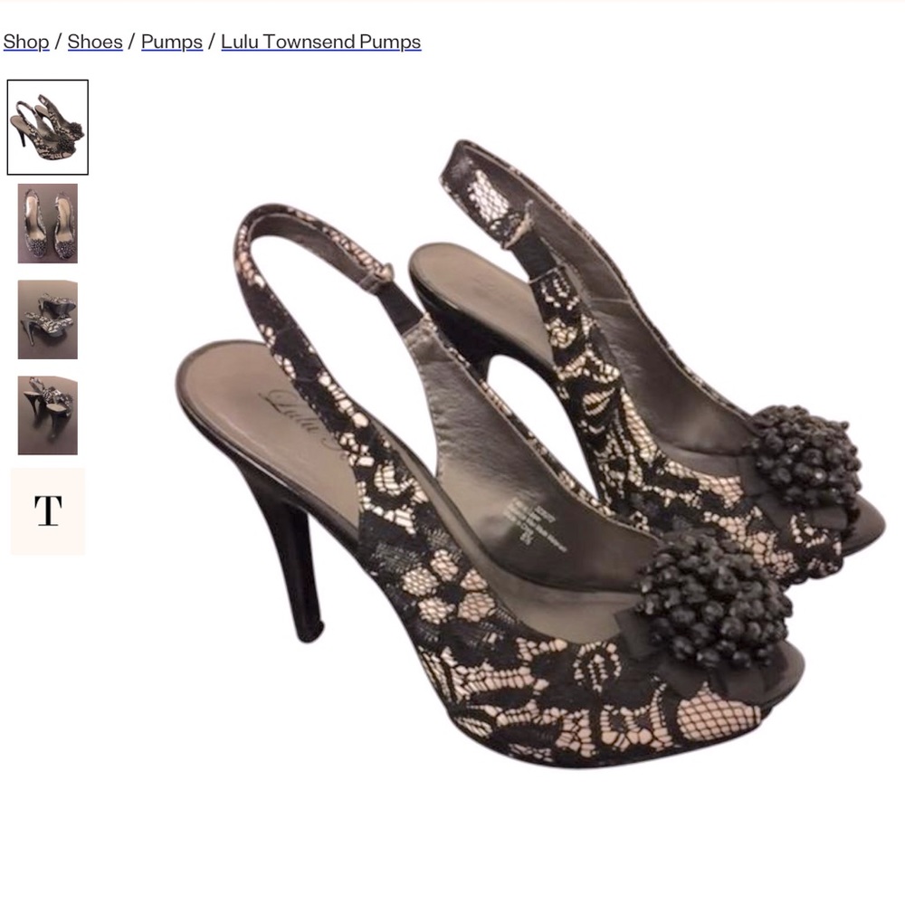 Lulu Townsend lace pumps